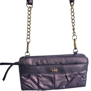 Juicy Couture Purse Purple Women's Convertible Wallet Clutch Crossbody bag